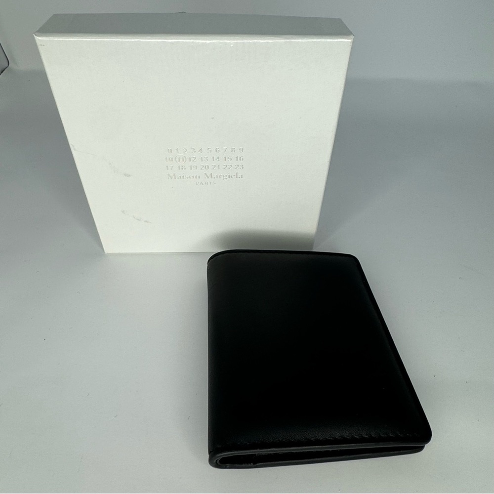 Authentic Black Martin Margiela Bifold wallet with coin pocket